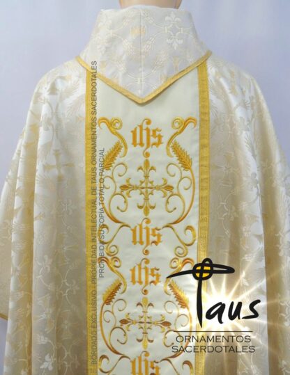 Casulla - estolón Buen Pastor bordado - Imagen 3