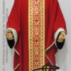 Casulla con estolón bordado