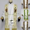 Conjunto estolas bordadas