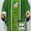 Casulla con estolón bordado