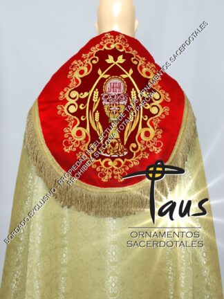 Capa pluvial estolones bordados