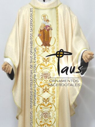 Casulla - estolón Virgen del Carmen bordado