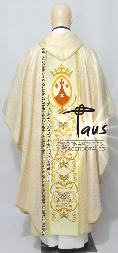 Casulla - estolón Virgen del Carmen bordado - Imagen 2
