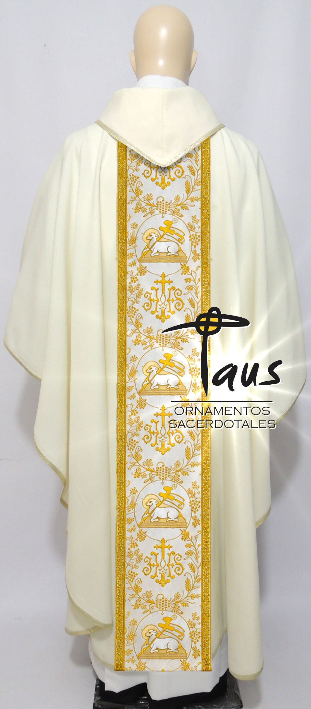 Casulla - estolón en tela grabada - Imagen 2