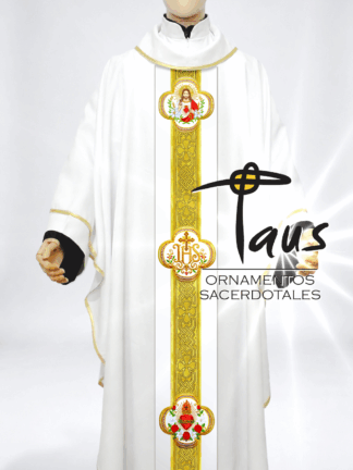 Casulla Sagrado Corazón bordado