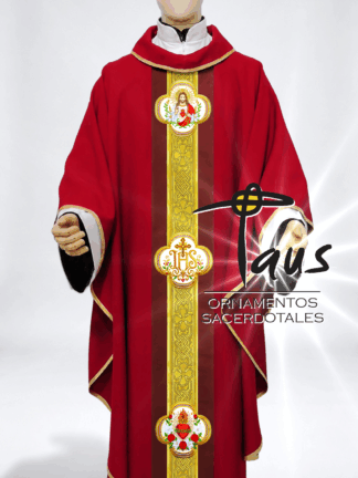 Casulla Sagrado Corazón bordado