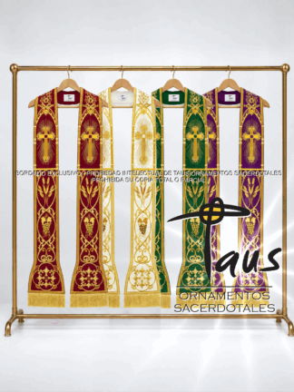 Conjunto estolas bordadas