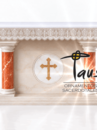 Mantel con frontal de encaje litúrgico