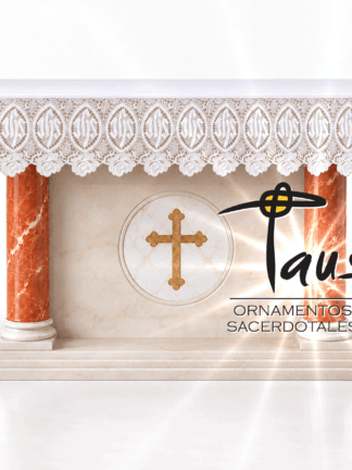 Mantel con frontal de encaje litúrgico