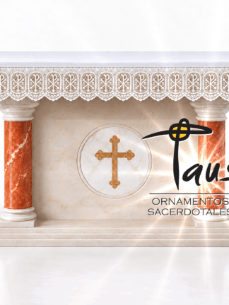 Mantel con frontal de encaje litúrgico