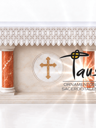 Mantel con frontal de encaje litúrgico