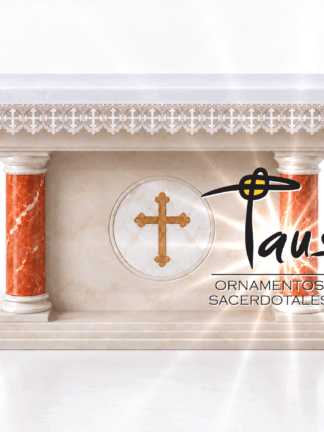 Mantel con frontal de encaje litúrgico