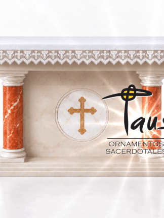 Mantel con frontal de encaje litúrgico