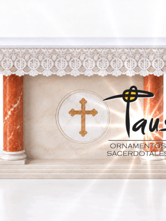 Mantel con frontal de encaje litúrgico